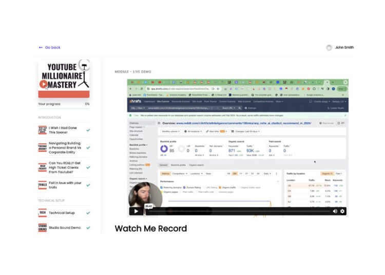 Stewart Vickers – Youtube Millionaire Mastery