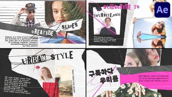 Videohive Modern Torn Paper Slides for After Effects 53524128