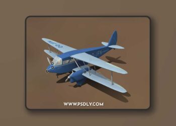 de Havilland DH.89 Dragon Rapide 3d model
