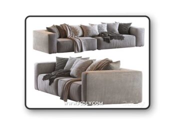 Мello Taos Brown Right Arm Corner Sectional