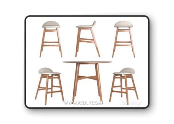 Bar Stool Miriam 3D Model