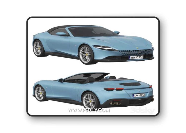 Ferrari Roma Spider 3D Model