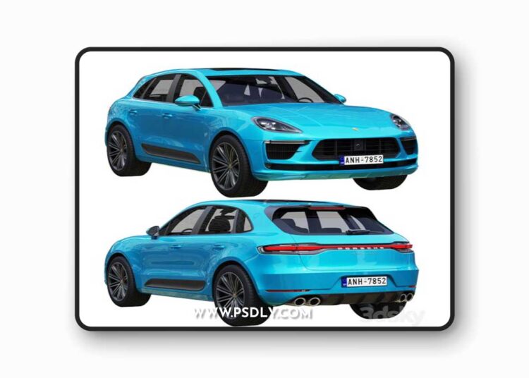 Porsche Macan Turbo 2020 3D Model