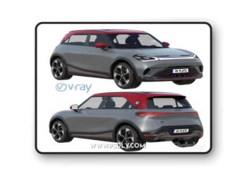 Smart 1 Brabus 3D Model