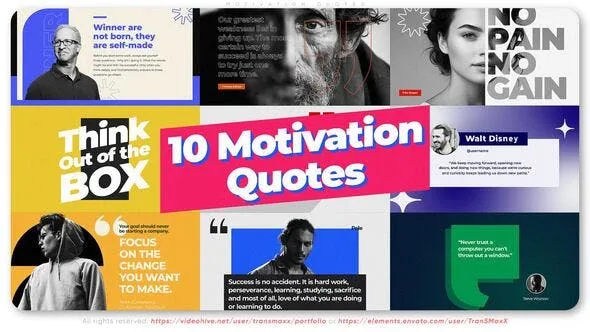 Videohive 10 Motivation Quotes 54040535