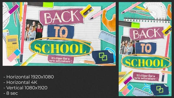 Videohive Back To School Paper Slideshow 53875616