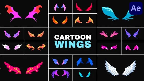 Videohive Cartoon Wings for After Effects 53963543