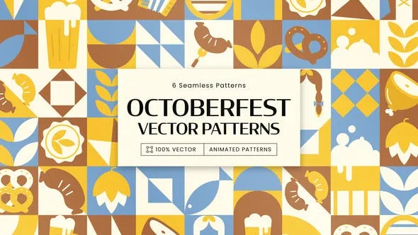 Videohive Oktoberfest Animated Background Patterns 53592168
