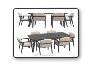Zio Dining Table and Zio Dining Chair by Moooi