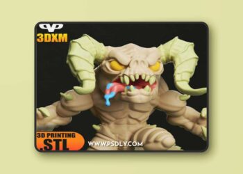 3DXM – Deathclaw Chibi – 3D Print Model