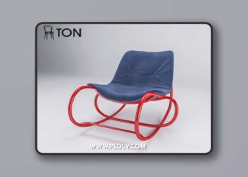 Armchair Weve 3D Model