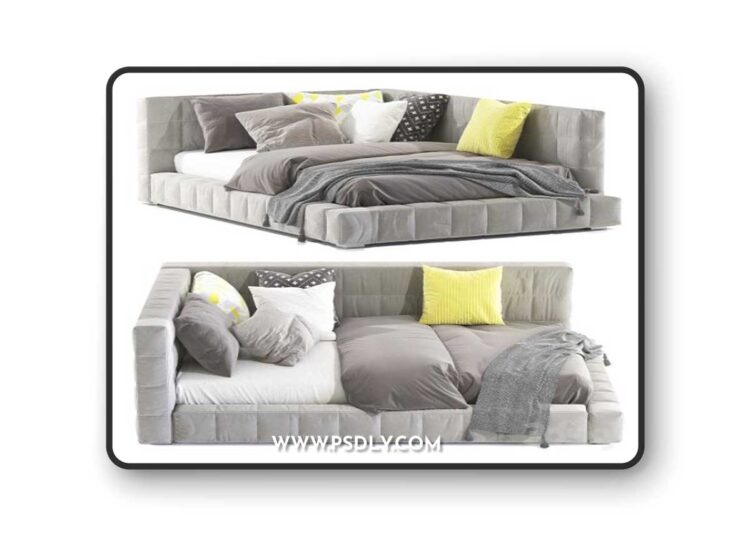Bed Baldwin Lounge Corner Upholstered Bed