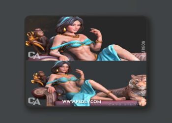 Ca 3d Studios – Jasmine – 3D Print Model STL
