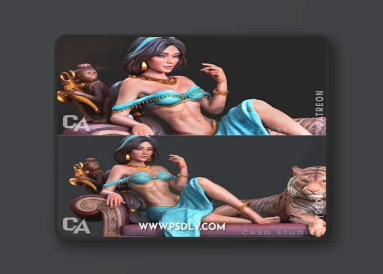 Ca 3d Studios – Jasmine – 3D Print Model STL