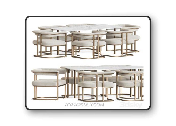 Dining Set 48 3D Model