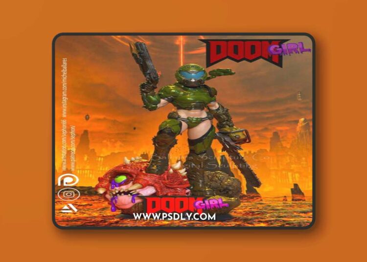 Doom Girl By Creative Geek MB – 3D Print Model STL