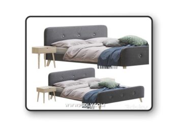 Jysk Kongberg bed 3D Model