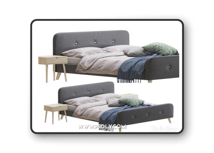 Jysk Kongberg bed 3D Model