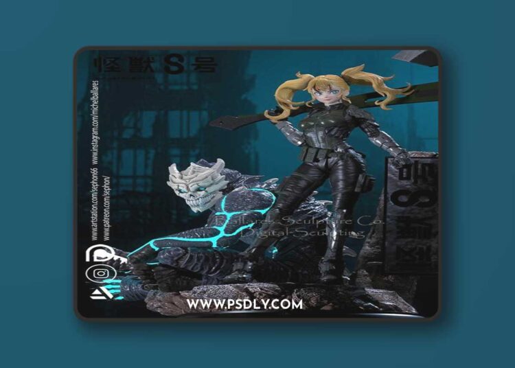 Kaiju N°8 Diorama – 3D Print Model