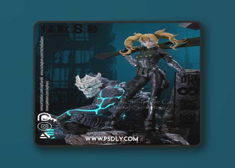 Kaiju N°8 Diorama – 3D Print Model