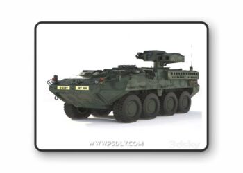 M1134 ATGM Stryker 2008 3D Model