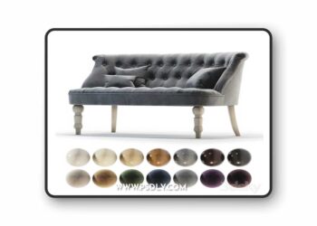 Moka sofa 3d Model