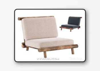 Rare Armchair for La Cachatte by Charlotte Perriand