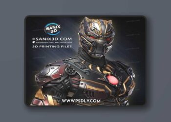 Sanix – IRON Collection – IRON PANTHER – 3D Print Model STL
