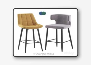 Starl MK-5625-DR Elis barstool 3D Model