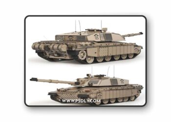 Tank Challenger 2 2010 3D MOdel
