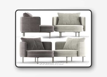 Torii armchair 3D Model
