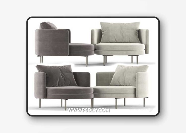 Torii armchair 3D Model