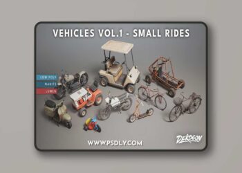 UnrealEngine - Vehicles VOL.1 - Small Rides (Nanite and Low Poly)