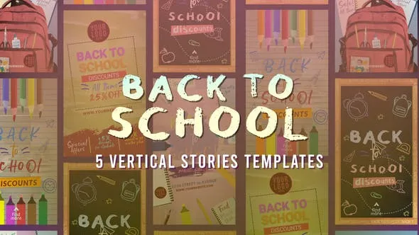 Videohive Back to School Stories 54124029