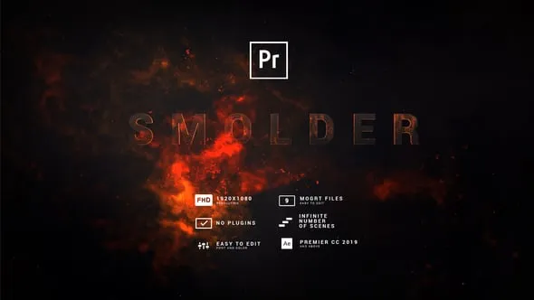 Videohive Fire Titles 54286909