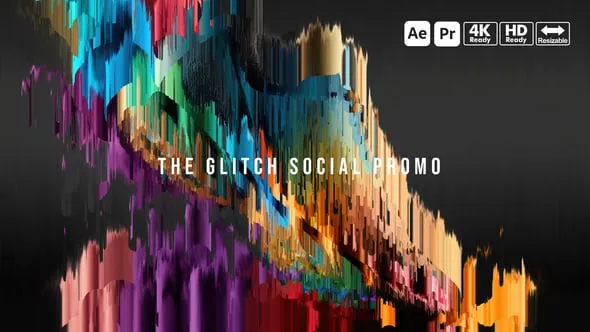 Videohive Glitch Social Promo 49621530