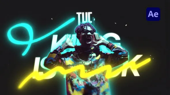 Videohive Grunge Neon Personal Promo 54421860