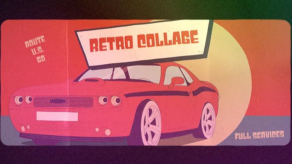 Videohive Retro Collage Opener 54446530