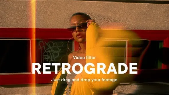 Videohive Retrograde Video Filter Effect Template 54189070