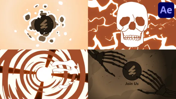 Videohive Scull And Bones Logo for After Effects 54522723 1 Videohive Scull And Bones Logo for After Effects 54522723