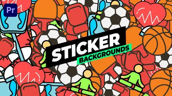 Videohive Sticker Backgrounds 54192194