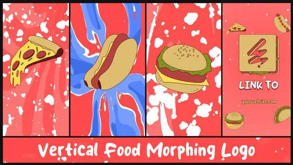 Videohive Vertical Food Morphing Logo for After Effects 54028274