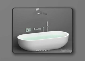 Acrylic Bath BelBagno BB13-1800 3D Model