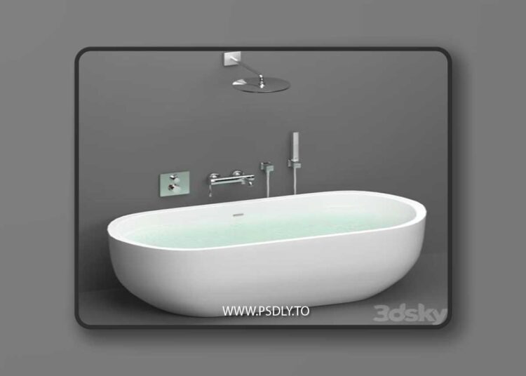 Acrylic Bath BelBagno BB13-1800 3D Model