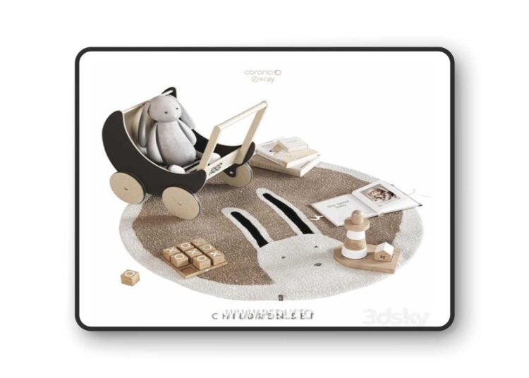 CHILDREN ROOM SET 3D Model