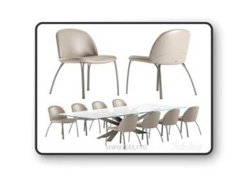Cattelan Italia Lancer table Holly chair set