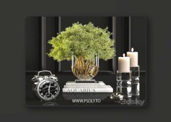 Decorative set 4 3D Model