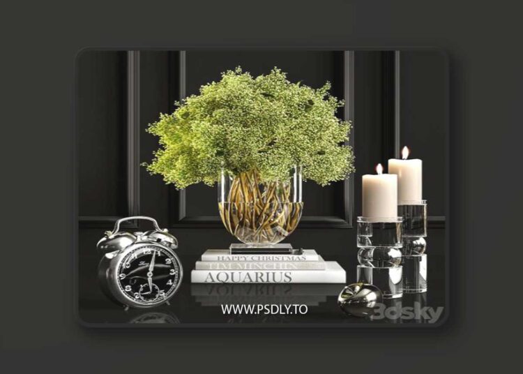 Decorative set 4 3D Model