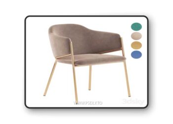 Dill dining chair 3D Model