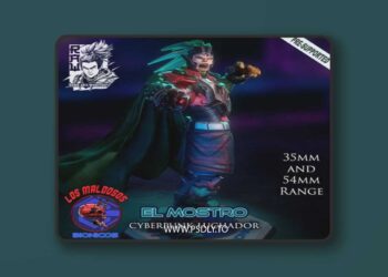 El Mostro – Cyberpunk Luchador – 3D Print Model